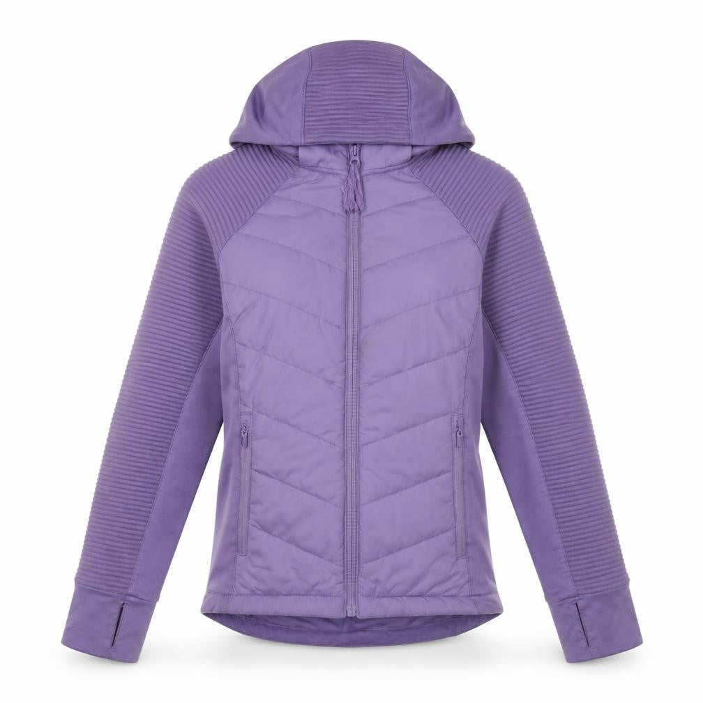 H&M Girls Purple Full Zip Hoodie, Size 12, Lightweight & Sporty