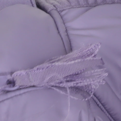 H&M Girls Purple Full Zip Hoodie, Size 12, Lightweight & Sporty