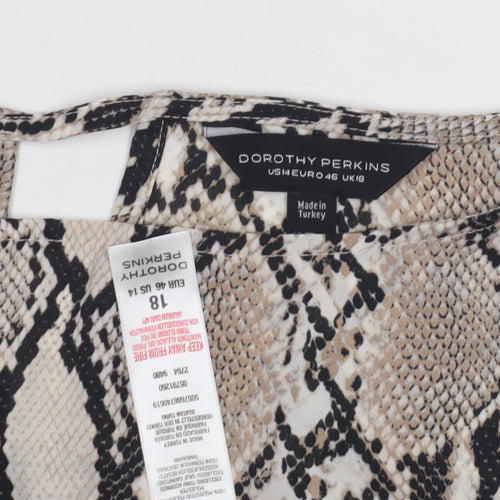 Dorothy Perkins Women's Multicoloured Size 18 Top