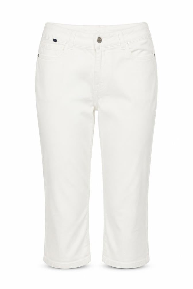 Front view of Women's White Cropped Trousers, size 10