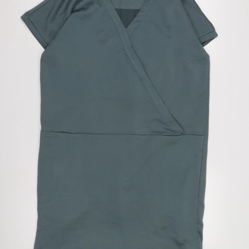 Moss Copenhagen Blue V-Neck Women's Dress, Size M