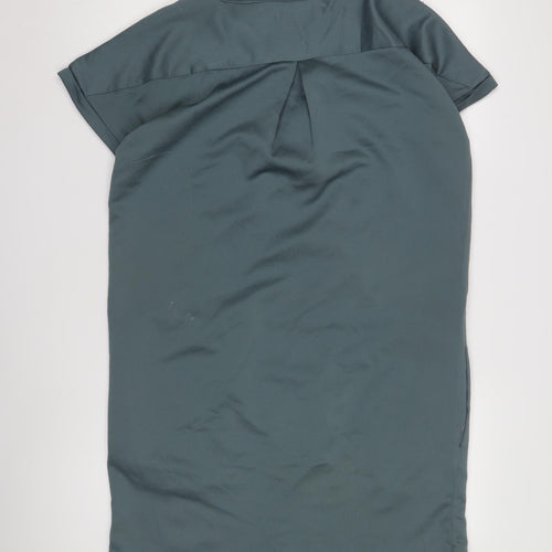 Moss Copenhagen Blue V-Neck Women's Dress, Size M