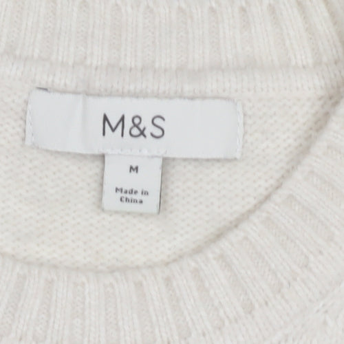 Marks and Spencer Women's Ivory Star Pullover M