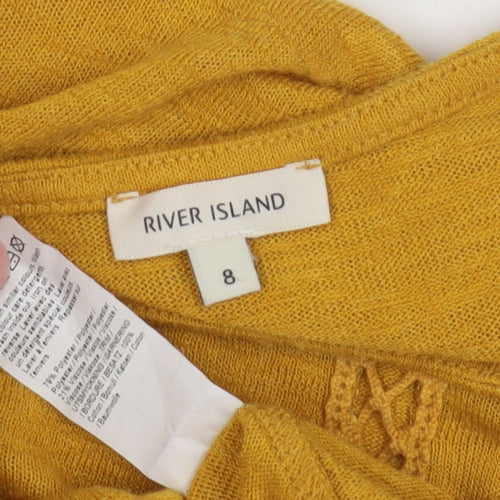 River Island Women's Yellow Shrug Size 8
