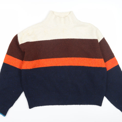 H&M Women's Multicoloured Striped Jumper, Size S
