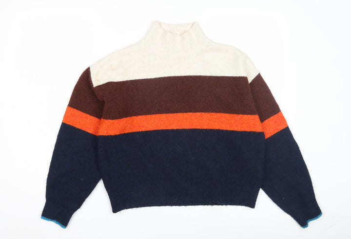H&M Women's Multicoloured Striped Jumper, Size S