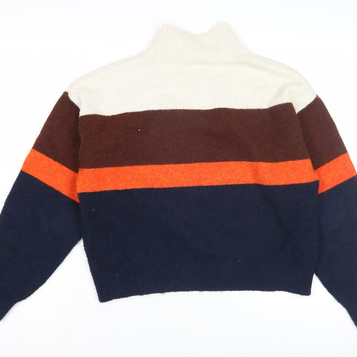H&M Women's Multicoloured Striped Jumper, Size S
