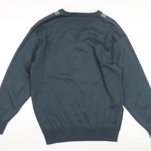 Sangan Men's Blue Striped Pullover Jumper M