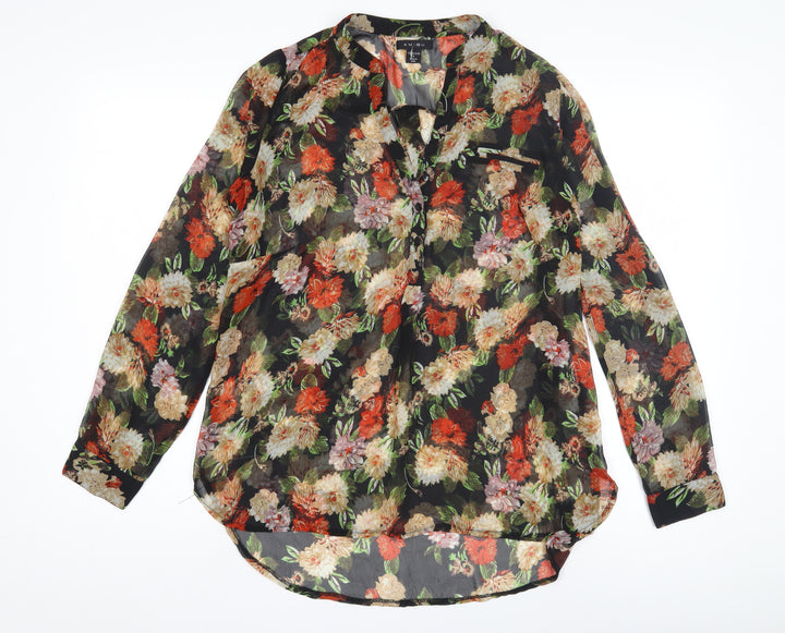 Amisu Women's Multicoloured Floral Blouse - Size M