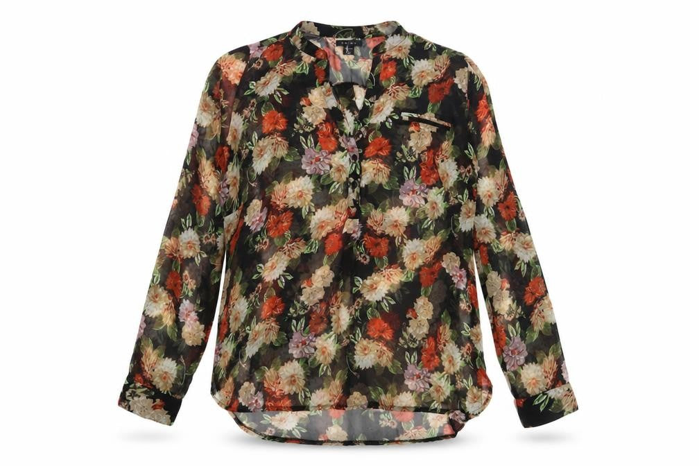 Front view of Amisu Women's Multicoloured Floral Blouse -, size M