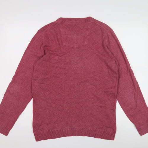 Fat Face Men's Red Pullover Jumper - S