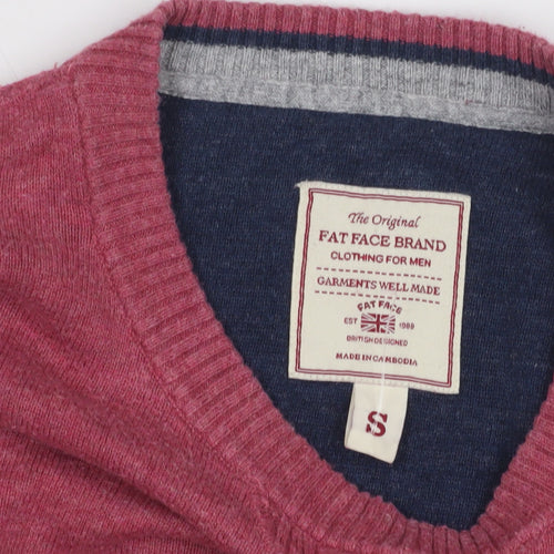 Fat Face Men's Red Pullover Jumper - S