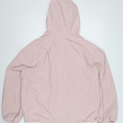Marks and Spencer Women's Pink Hooded Windbreaker Jacket 16
