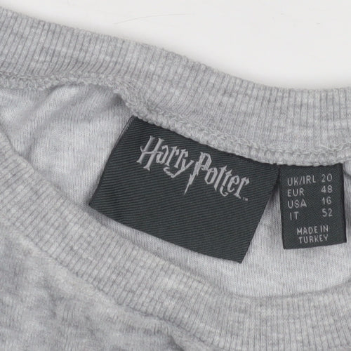 Harry Potter Grey Pullover Sweatshirt Unisex Adults Size 20