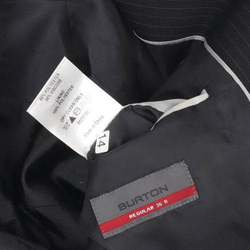 Burton Men's Black Regular Fit Blazer 36R