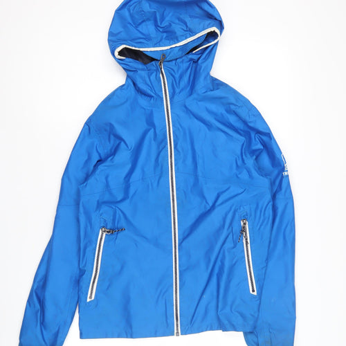 Tribord Boys Blue Waterproof Rain Coat Jacket Size 12-13 Years