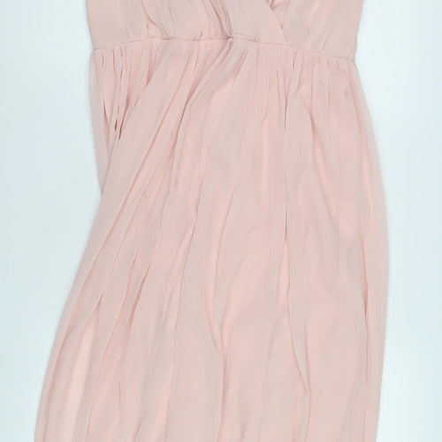 Dorothy Perkins Elegant Pink Sleeveless Women's Dress - Size 12