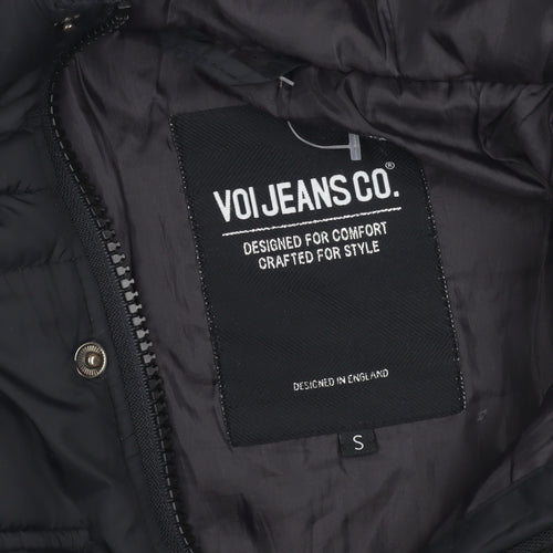 Voi Jeans Co. Black Puffer Jacket S Unisex