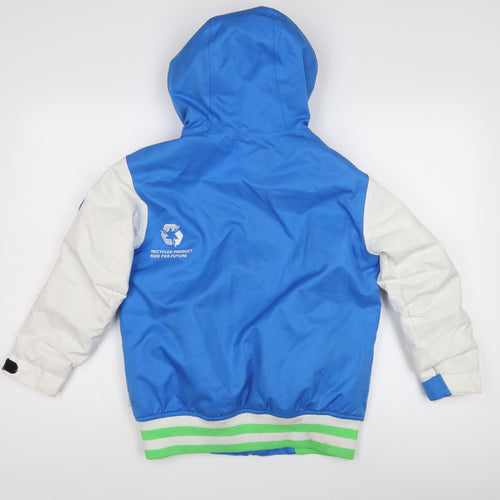 Picture Teens Blue Varsity Jacket Size 10 Winter