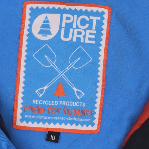 Picture Teens Blue Varsity Jacket Size 10 Winter