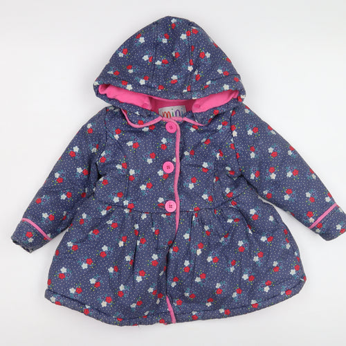Mini Club Girls Floral Puffer Jacket Multicoloured 2-3 Yrs
