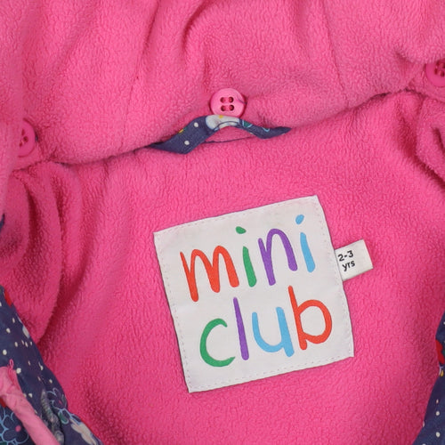 Mini Club Girls Floral Puffer Jacket Multicoloured 2-3 Yrs