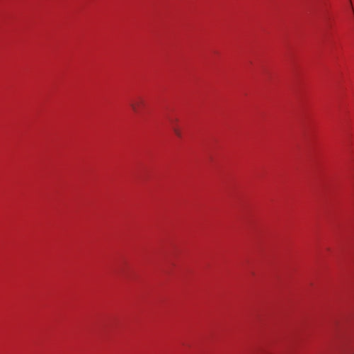 Marks and Spencer Boys Red Track Jacket 13-14Y Hooded Full Zip