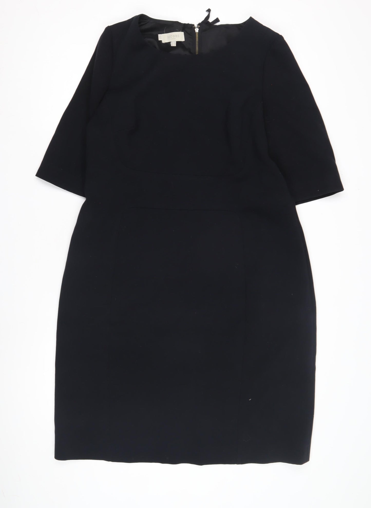 Hobbs Women's Black Dress 3/4 Sleeve Size 16