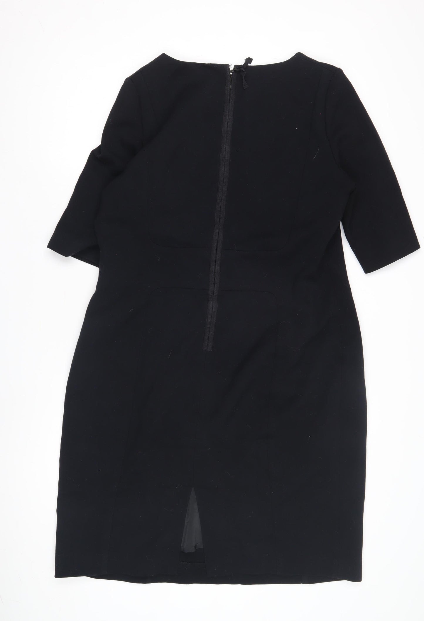 Hobbs Women's Black Dress 3/4 Sleeve Size 16