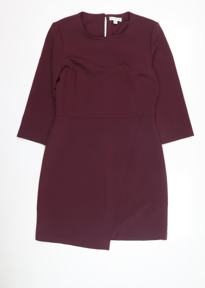 Warehouse Women's Purple Sheath Dress Size 12
