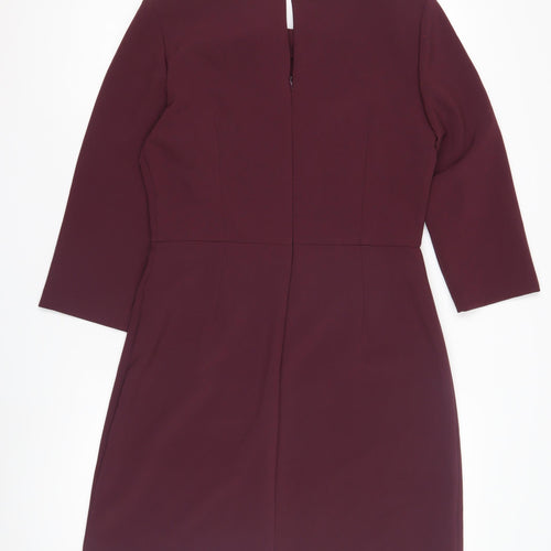 Warehouse Women's Purple Sheath Dress Size 12