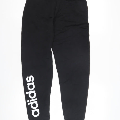 Adidas Unisex Kids Black Jogger Trousers 13-14 Years