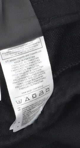 Adidas Unisex Kids Black Jogger Trousers 13-14 Years