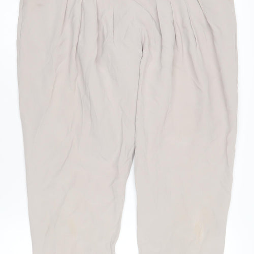 Reiss Women's Beige Trousers - Size S, Casual Style