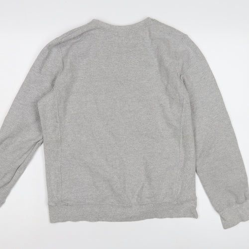 Champion Grey Unisex Sweatshirt M Eco-Friendly Logo