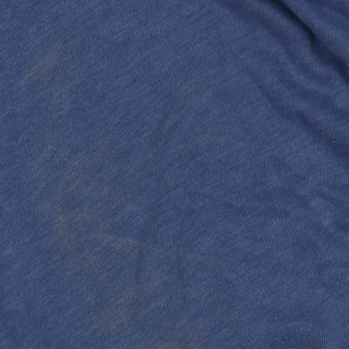 Hollister Blue Unisex XS T-Shirt with Long Raglan Sleeves