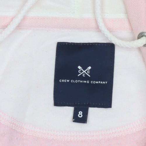Crew Clothing Co Women's Pink Full Zip Hoodie Size 8