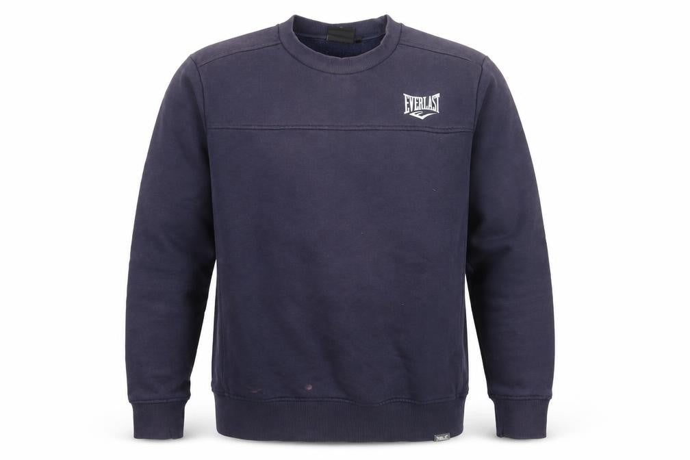 Front view of Everlast Men's Black M Pullover Sweatshirt Logo