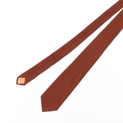 Craigmill Men's Brown Wool Slim Tie