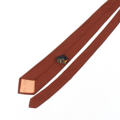Craigmill Men's Brown Wool Slim Tie