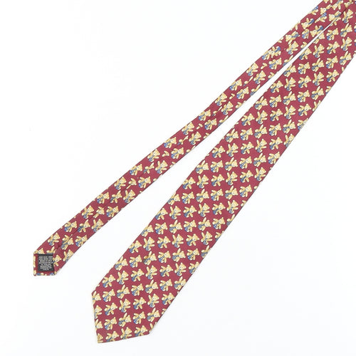 Beaufort Men's Red Teddy Bear Silk Tie