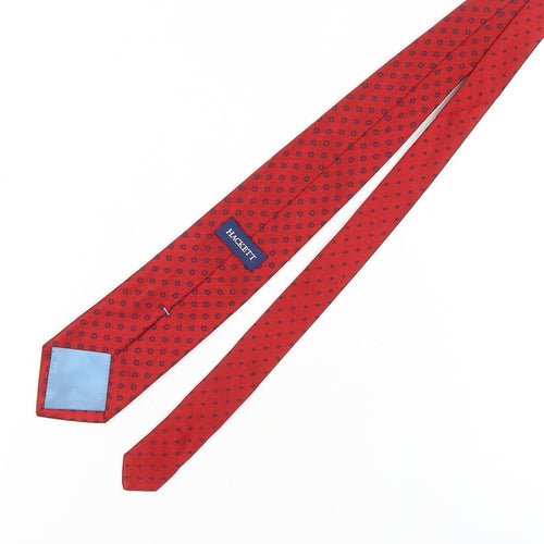 Hackett Men's Red Polka Dot Silk Tie - One Size