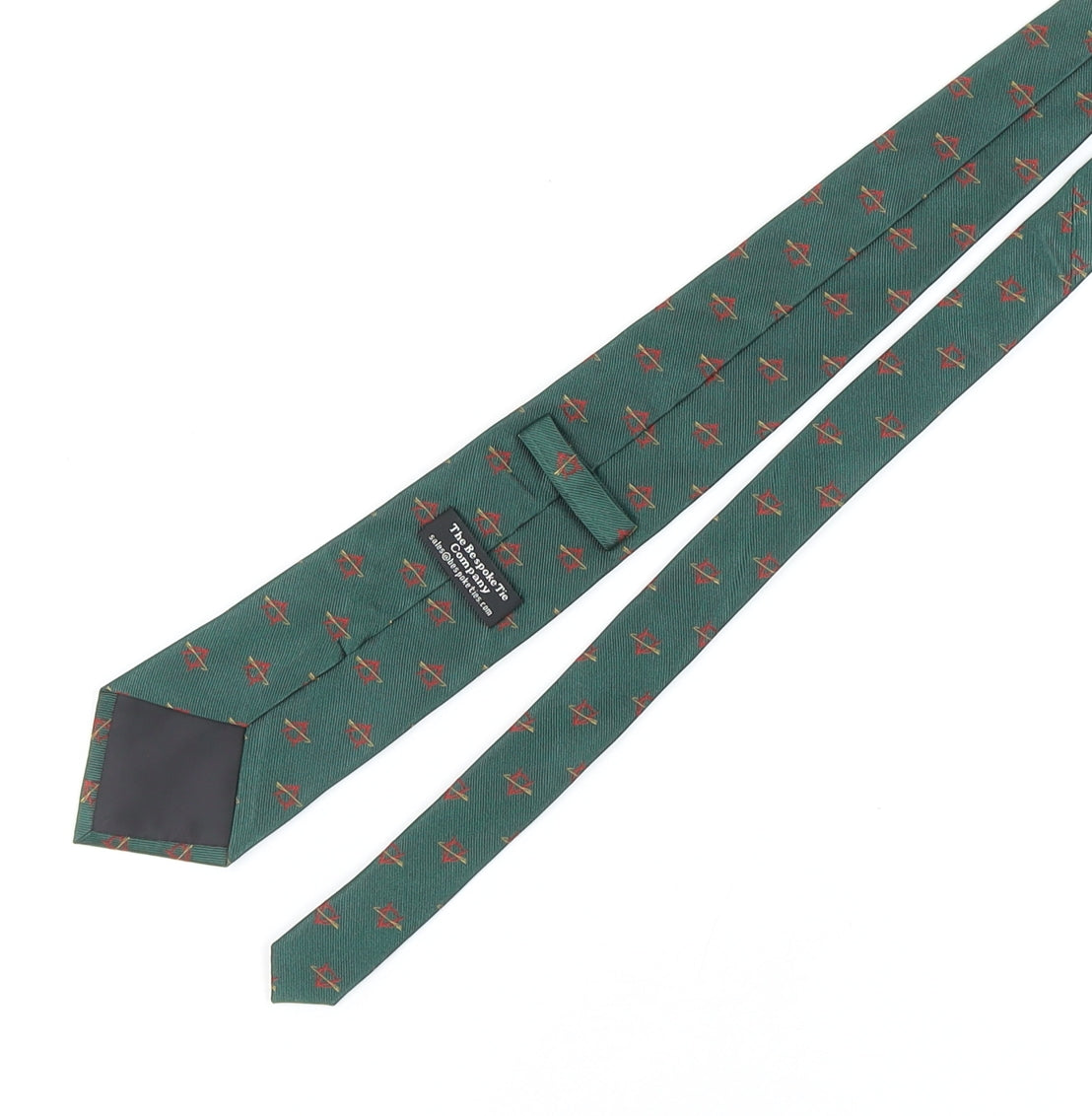 The Bespoke Tie Company Green Anarchy Silk Men's Tie