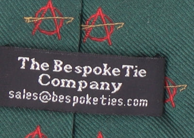 The Bespoke Tie Company Green Anarchy Silk Men's Tie