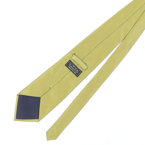 Donatello Men's Gold Silk Tie - Italian Elegance