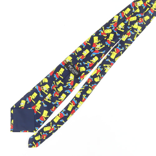 Picasso Men's Multicolour Simpsons Silk Slim Tie
