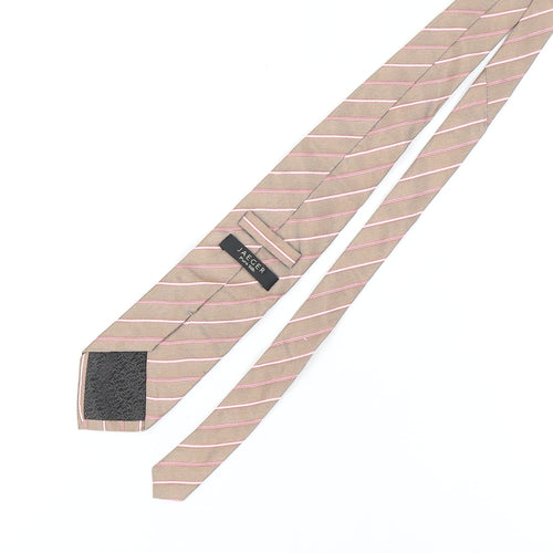 Jaeger Men's Beige Striped Silk Tie