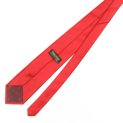 Havana Red Slim Tie Men’s One Size Polyester