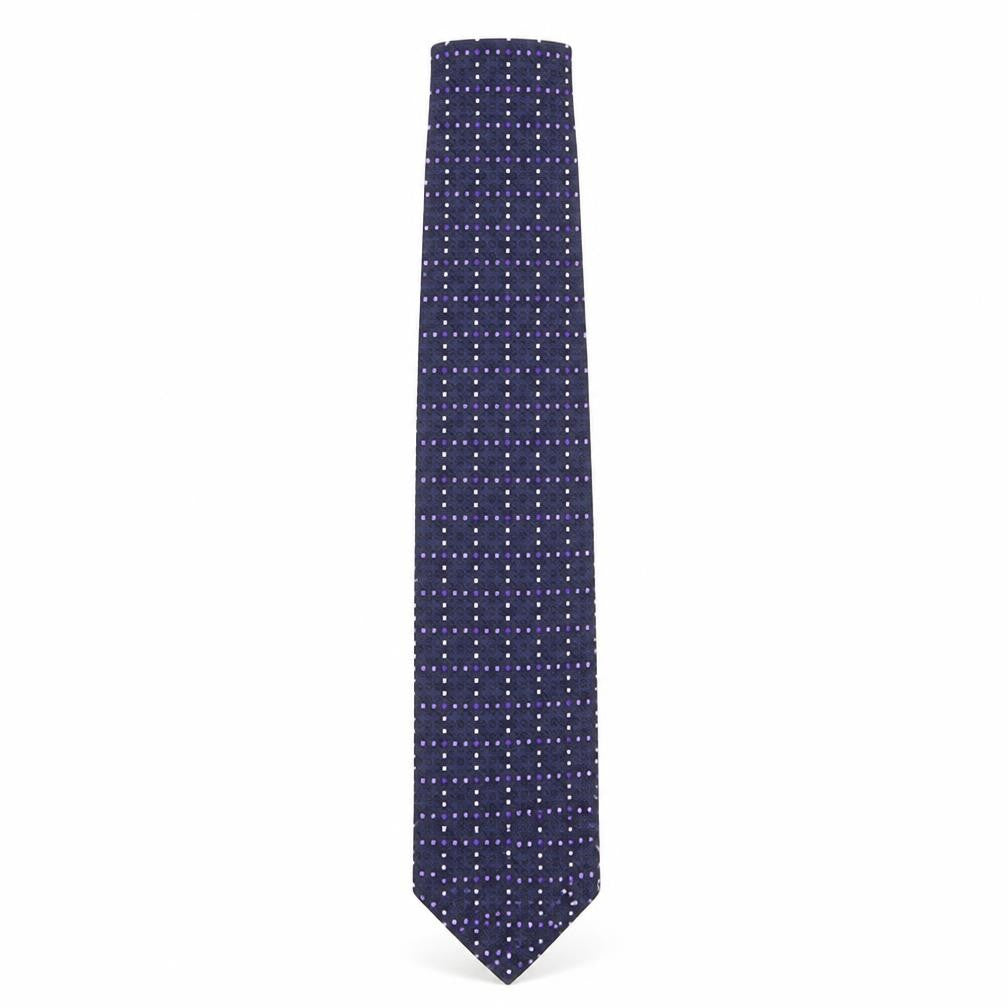 Front view of W.V. Brown Men's Blue Slim Silk Tie