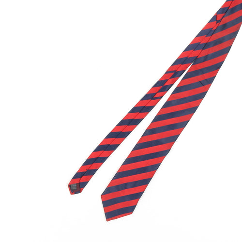 Marks and Spencer Men's Red Striped Tie - One Size